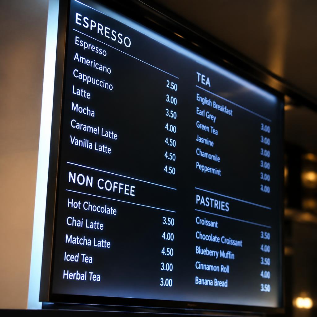 LED Menu Board — photo 3